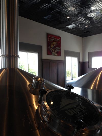 One of the processing areas for brewing at Unita Brewery, where beer gets made.